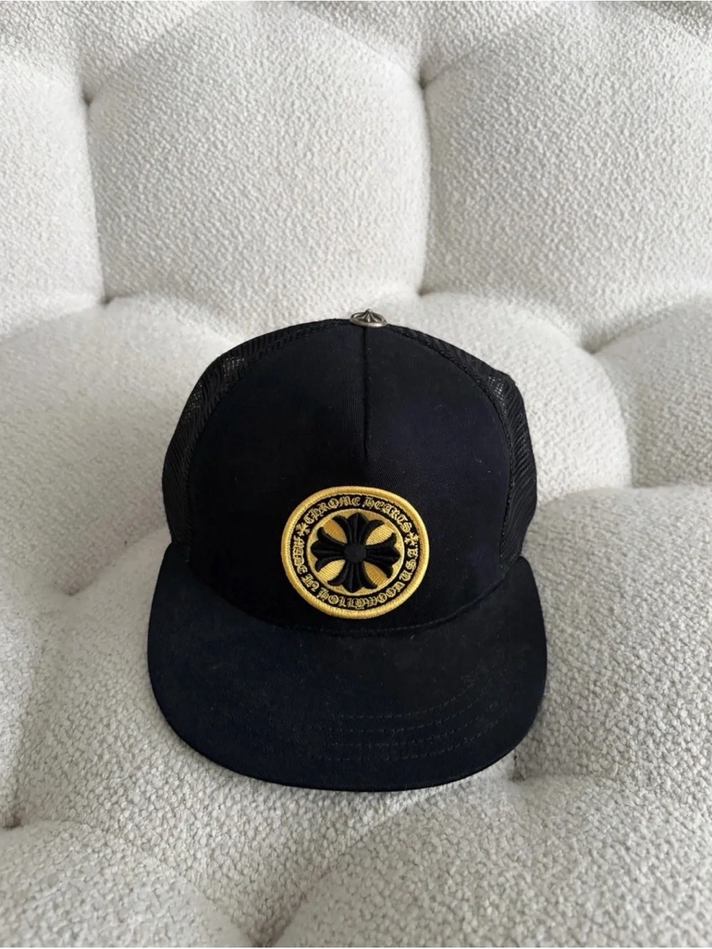 Chrome Hearts - Men’s Made In Hollywood Cross Patch Trucker Cap, Black